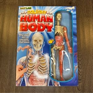 SmartLab Toys Squishy Human Body with 21 Removable Body Parts with Anatomy Book